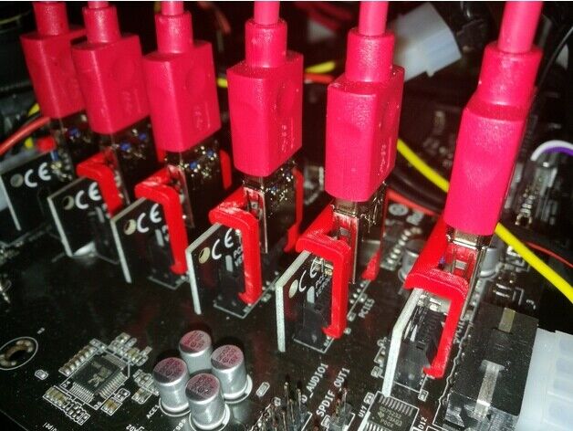 PCIe Adapter GPU PCI-E Clip Riser Board Lock Clip Mining Rig Crypto PCI