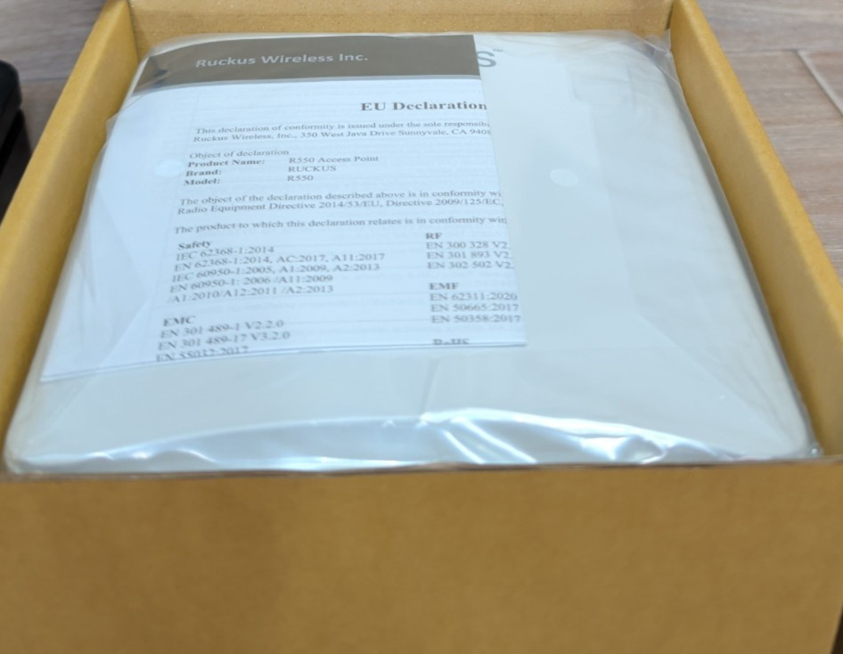 Ruckus R550 WiFi 6 Dual‑Band Access Point 901‑R550‑US00 Wireless AP - NEW