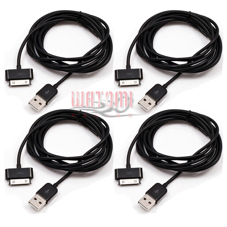 4X 10FT 30-PIN USB SYNC DATA POWER CHARGER BLACK CABLE IPHONE IPOD TOUCH IPAD