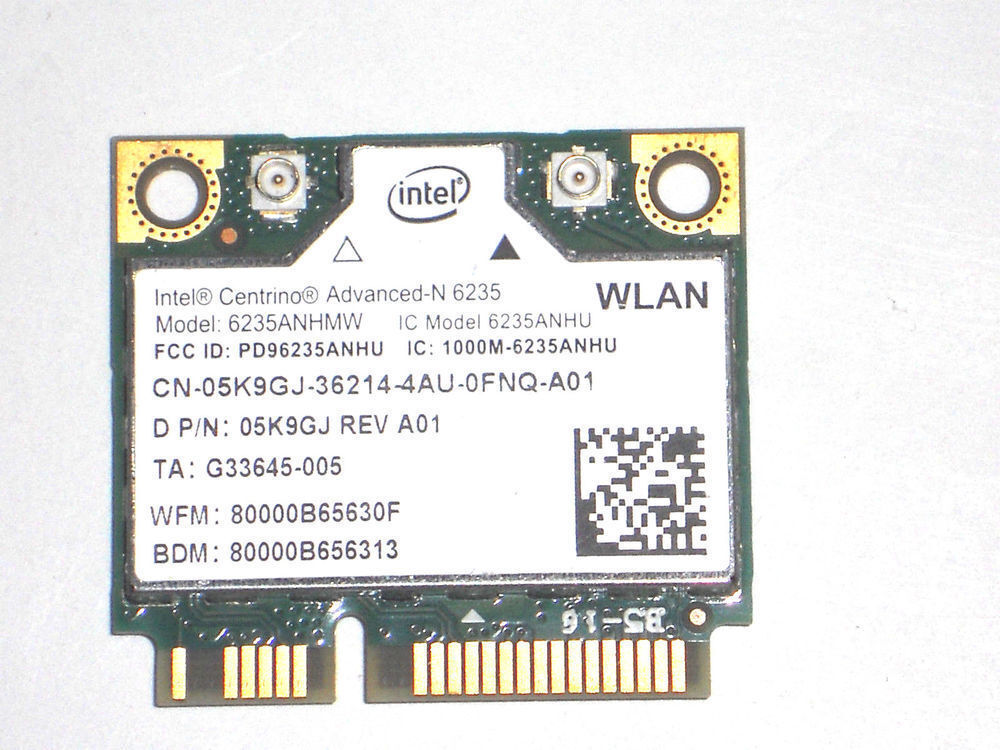 Dell OEM 5K9GJ Intel Advanced-N 6235 802.11a/b/g/n 6235ANHMW BT 4.0 PCIe Half 