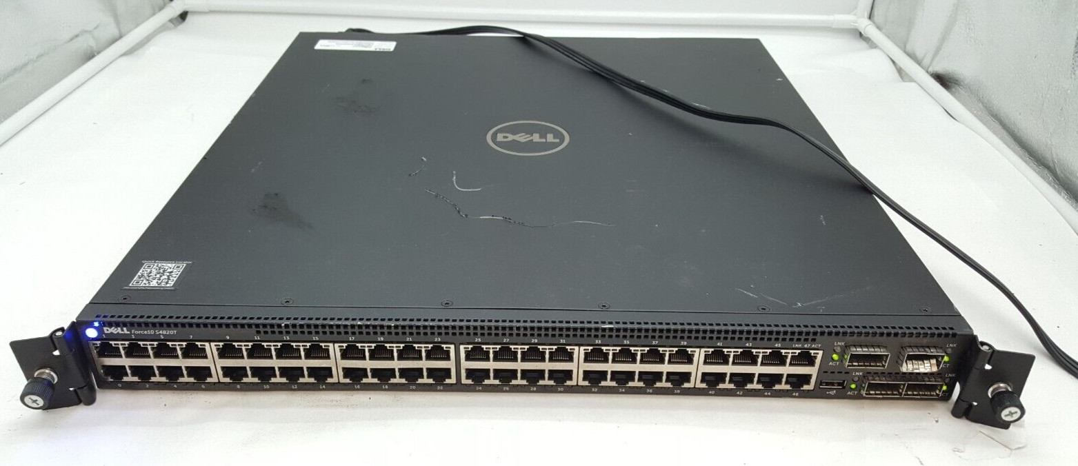 Dell Force10 S4820T 48 Port 10GbE 10GBase-T (4x 40GbE) L3 Network Switch  *READ*