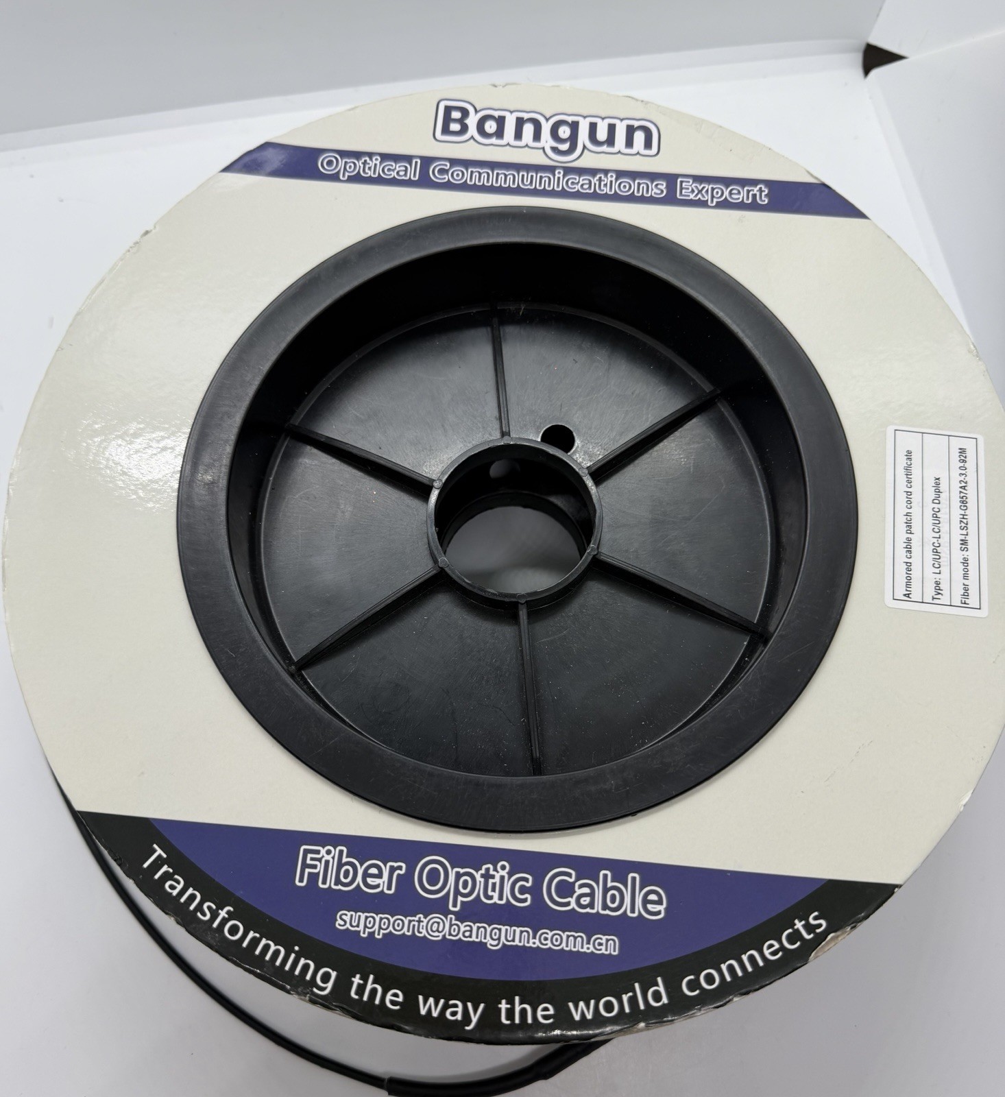 Bangun LC-92MB 300FT 92M LC Uniboot LC-LC Armored Fiber Optic Cable G657A2