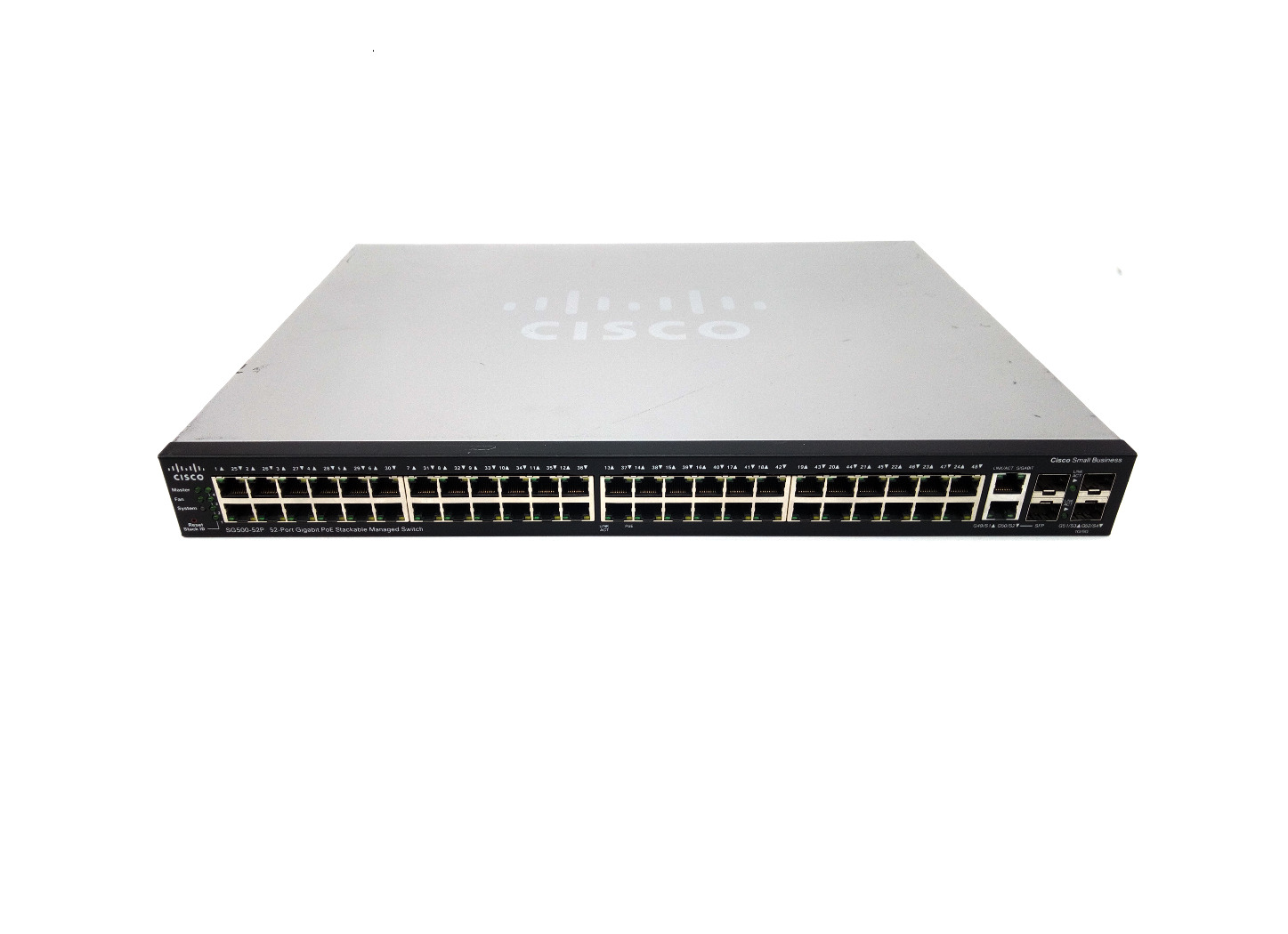 Cisco SG500-52P-K9 SG500-52P 10/100/1000 Gigabit GBE PoE+ Switch 1 Year Warranty