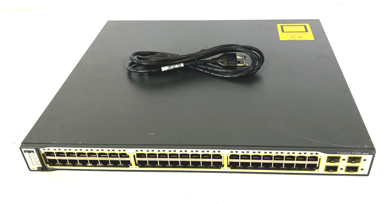  WS-C3750G-48TS-S Cisco Catalyst 3750G 48-Port & 4-Port SFP Network Switch