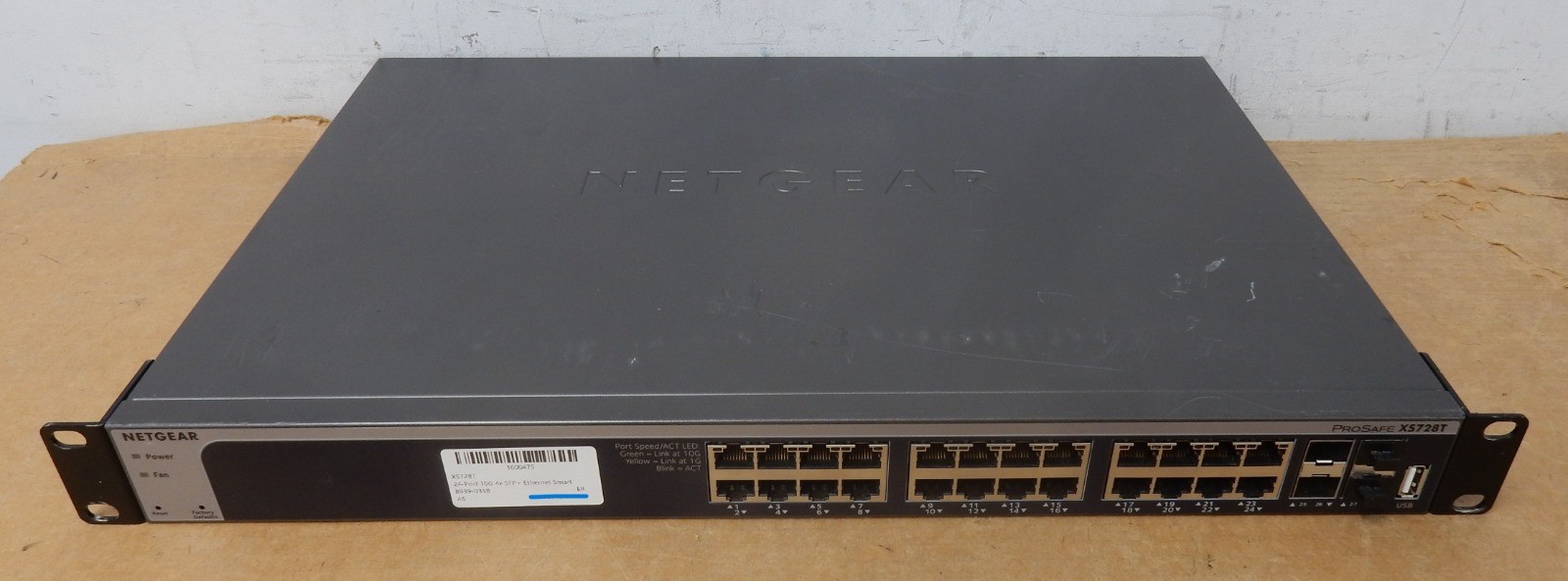 NETGEAR XS728T	24-Port 10G 4x SFP+ Ethernet Smart Switch - Unit Only