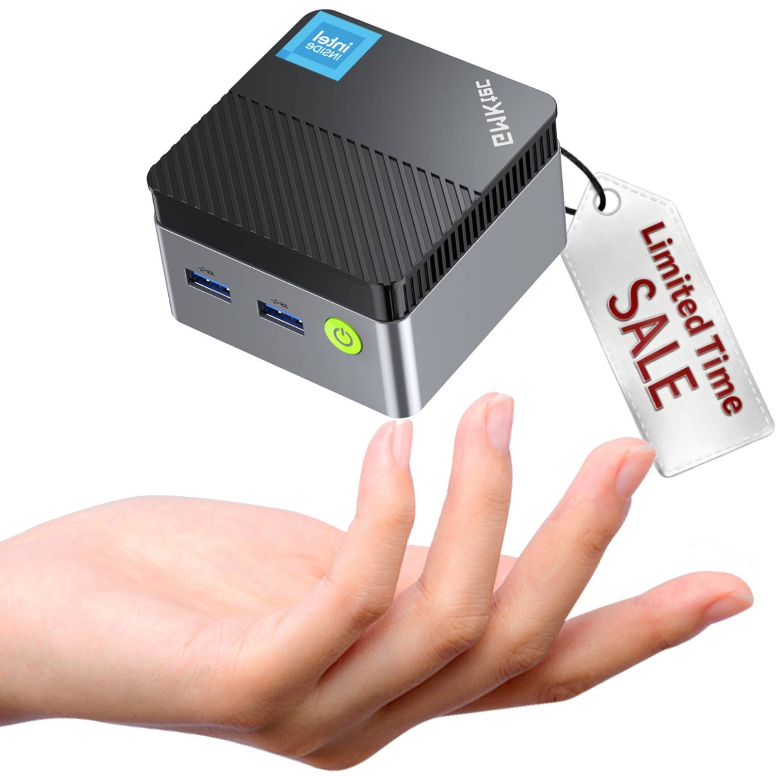 GMKtec G5S Mini PC Intel N5095 8GB LPDDR4 128GB SSD Desktop Computer Win 11  Pro