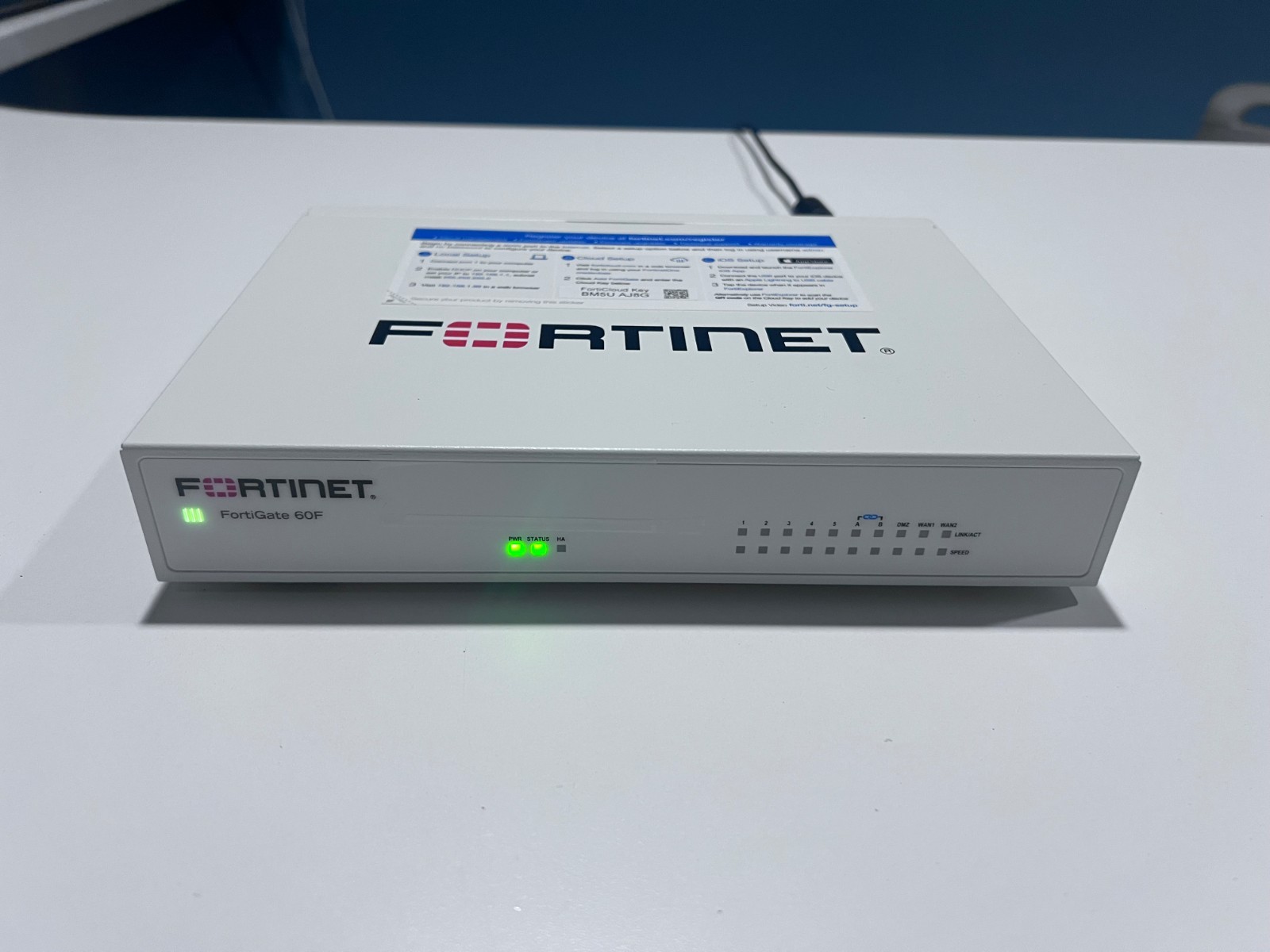 Fortinet FortiGate 60F FG-60F Firewall w/ Power Adapter - Factory Reset