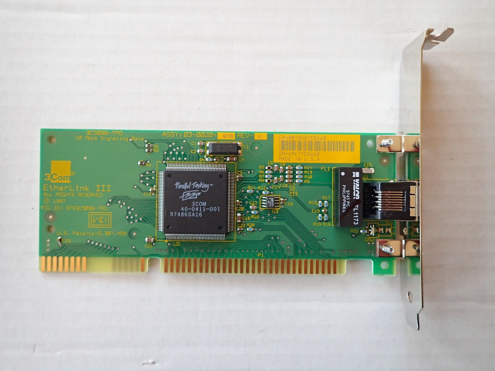 3Com Etherlink III 3C509B-TPO Network Board