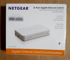 NETGEAR GS208100PAS Gigabit 8 Port Gs208 Ethernet Switch White W/Box picture