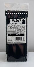 Rip-Tie Lite Cable Tie- Black, 1/2 x 8 inch-Pack of 10 picture