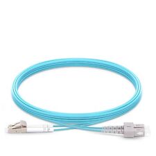 5M LC UPC to SC UPC Duplex 2.0mm 10G OM3 Fiber Optic Patch Cable - 47298 picture
