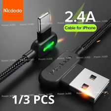 90 Degree Right Angle Charging Cable Charger For iPhone 14 13 12 11 X 6 7 8 Plus picture
