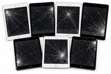 Lot of 7 Apple iPad Mini 5 Gen Cellular A2126 Unlocked Cracked Screens picture