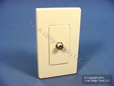 Leviton Lt Almond Decora Wallplate Insert F-Type Coax Cable Video Jack 80381-T picture