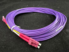 OM4 LC to LC Fiber Optic Patch Cable Multimode Duplex Purple 50/125 Various Size picture