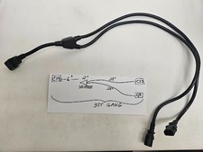 ***GREAT*** LOT OF 10 3FT C14 TO 2X C13 Y SPLITTER PDU TO SERVER 16AWG CABLE picture