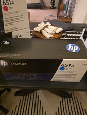Genuine HP 651A Cyan Toner Cartridge CE341A OEM Factory Sealed New TonerFlip picture