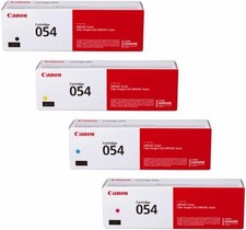 Canon 054 CMYK 4 Pack Toner Set OEM 3021C001 3022C001 New Sealed picture