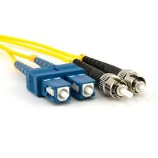 15 PACK LOT 5m SC-ST Duplex 9/125 OS2 Singlemode Patch Cable OFNR Yellow 16FT picture