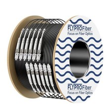 FLYPROFiber 50m OM3 LC-LC Armored Fiber Patch Cable Duplex 164ft picture