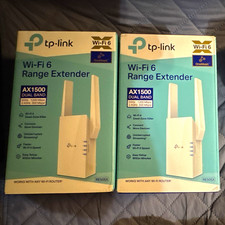 TP-LINK RE505X AX1500 Wi-Fi 6 Dual-Band Extender  ***2 x units both Brand New*** picture