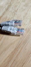 4 x 60ft CAT5 RJ-45 Riser Patch Cable Wire - GRAY (4 - Pack) picture