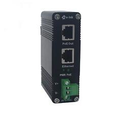 Industrial Gigabit Poe++ Injector 48V Dc Poe++ 95W Up To 100 Meters Output Din picture
