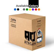 Cat6 Plenum 1000ft 550 Mhz Ethernet Cable 23 AWG in 8 Colors picture