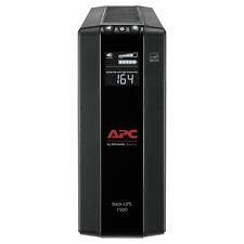 APC UPS Battery Backup 1500VA Compact Tower Surge Protection Black 10-Outlet K1 picture
