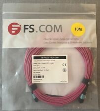 FS 12-Fiber MTP/MPO Female OM4 Multimode Patch Cable - 33Feet - 12FMTPOM4-10M picture