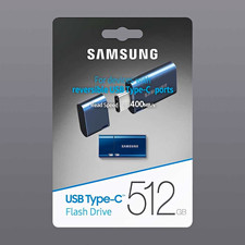 NEW - Samsung 512GB USB-C Flash Drive Blue Up to 400MB/s Read Speed picture