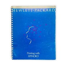 Hewlett Packard Printing with HPWORD Manual VTG 1985 . picture