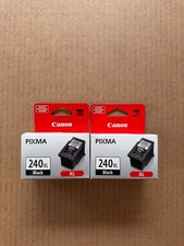 Lot of 2 NEW Canon Pixma 240 XL Black Ink Cartridge - New In Box picture