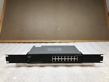 Cisco SG100-16 16 Port Gigabit Switch Unmanaged with Rack Mount Ears TESTED picture