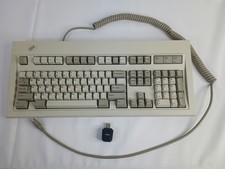 Vintage 1989 IBM PC Model M 1391401 Keyboard PS/2 Cable + USB converter WORKING picture