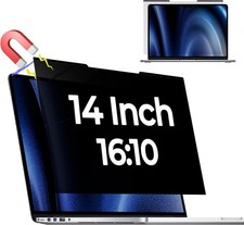 Magnetic Laptop Privacy Screen for 14 Inch 16:10 Aspect Ratio, Removable, Anti G picture