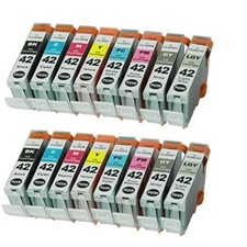 Ink Cartridges for CLI42 for Cannon Pixma Pro-100 Printer (B C M Y PC PM G LG) picture