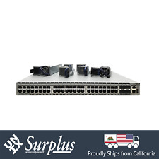 Arista 7050TX 48 Port 10GB RJ45 Switch B2F 2x PSU w/ Ears | 4x 40G QSFP+ Ports picture