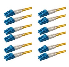 6-Pack 2 Meter Singlemode Duplex LC to LC Fiber Patch Cable | Fast Shipping picture