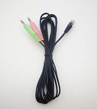 RJ9 Plug to 2 X 3.5mm Plugs Cable for Polycom IP500 to PC for online conference picture