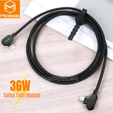 Mcdodo 90 Degree Type C Cable 36W PD Fast Charger For iPhone 14 13 12 11 Pro XR picture