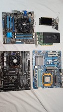 Collection of computer motherboards and graphics cards  picture