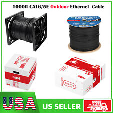 1000ft Cat6/Cat5e Outdoor Direct Burial Ethernet Cable UTP 23AWG Solid Coppe  picture