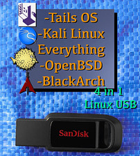4-in-1 USB Linux Tails OS 7.10 Kali Everything OpenBSD BlackArch picture