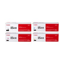 Genuine Canon 054H High Yield Toner Set Black Cyan Magenta Yellow picture