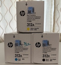 3 Genuine HP 312X & 312A LaserJet Pro M476 Cyan & Yellow & Black picture