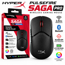 HyperX Pulsefire Saga Pro Wireless Bluetooth Gaming Mouse 26000 DPI Black New picture
