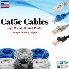 CAT5e Ethernet Patch Cable LAN Network Internet Modem Router Computer Cord Lot picture