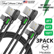 Mcdodo 90 Degree Right Angle USB Charger Charging Cable For iPhone 14 13 12 11 8 picture