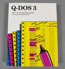Q-DOS 3 Gazelle Systems DOS File Manager Open Box Sealed Disk Vintage Software picture